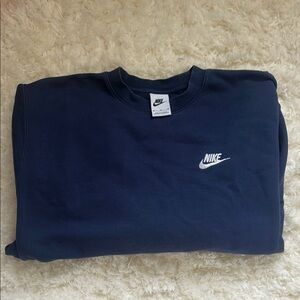 Nike Men's Dark Blue Crewneck Sweater